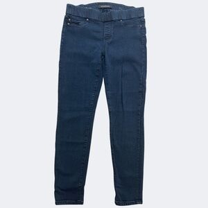 Liverpool Denim Legging Pants Womens 6 Blue Indigo Overdye Pull On Stretch Jeans